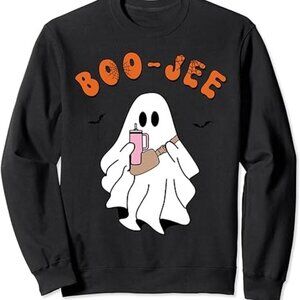 Spooky Season Cute Ghost Halloween Costume Boujee Boo-Jee Sweatshirt 05